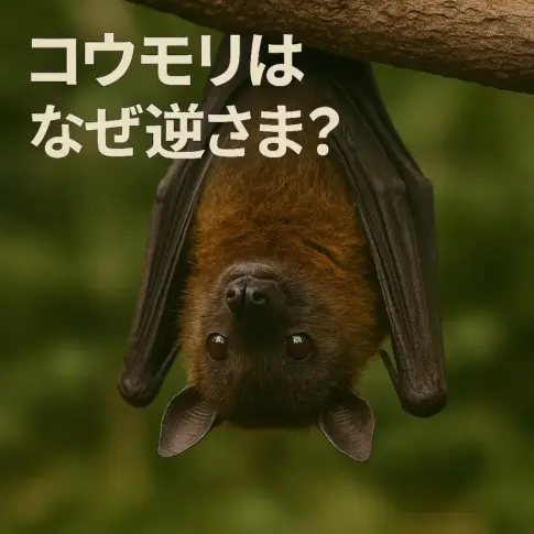 こうもりは何故さかさま？