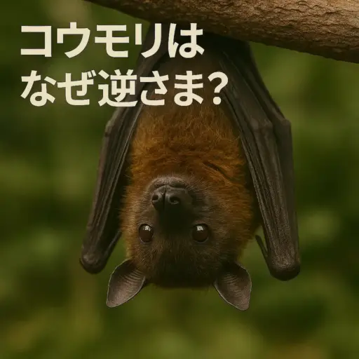 こうもりは何故さかさま？