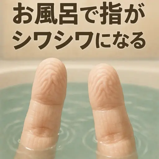 指がしわしわ